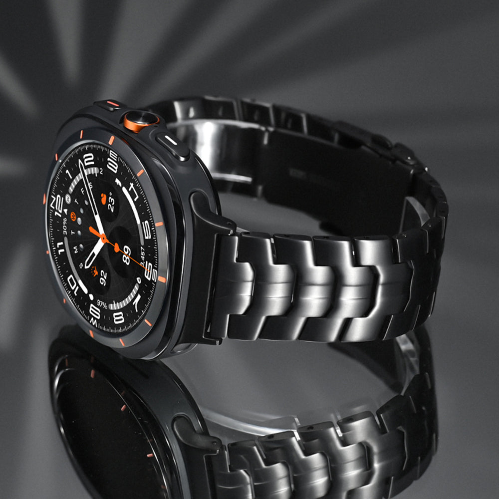 Curea smartwatch Techsuit Watchband (W063) compatibil cu Samsung Galaxy Watch Ultra 47mm / Watch Ultra 2, Argintiu Y