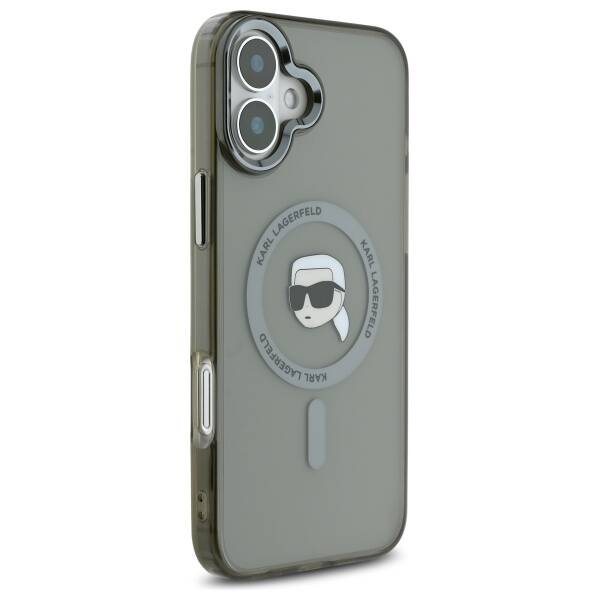 Husa de protectie Karl Lagerfeld IML MagSafe (KLHMP16MHLSKIK) compatibil cu iPhone 16 Plus, Karl`s Head