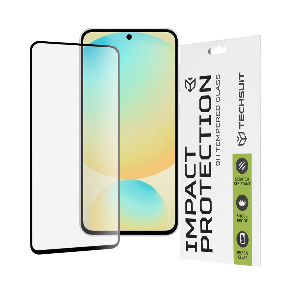 Folie de protectie Techsuit 111D Full Cover / Full Glue Glass compatibil cu Samsung Galaxy S24 FE, Negru