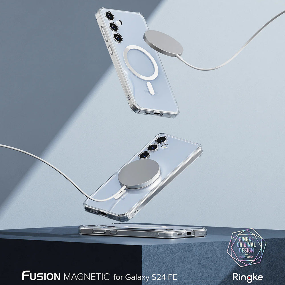 Husa de protectie Ringke Fusion MagSafe compatibil cu Samsung Galaxy S24 FE, Transparent