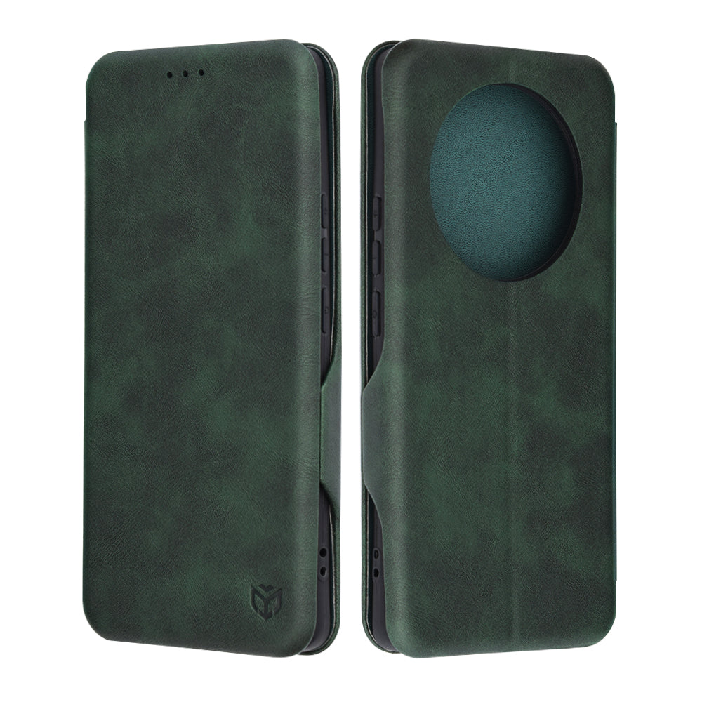 Husa de protectie Techsuit Safe Wallet Plus compatibil cu Realme 13 Pro / 13 Pro+, Verde