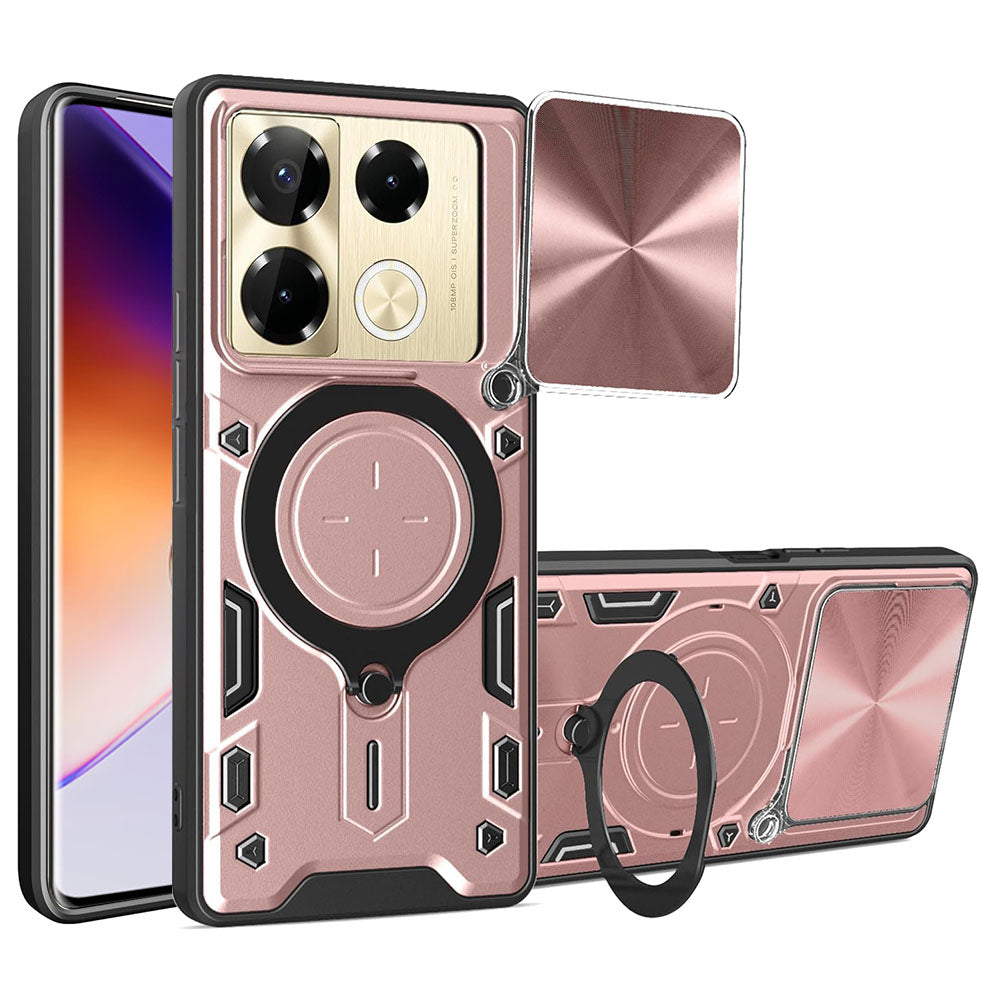 Husa de protectie Techsuit CamGuard Pro compatibil cu Infinix Note 40 Pro+, Roz Auriu