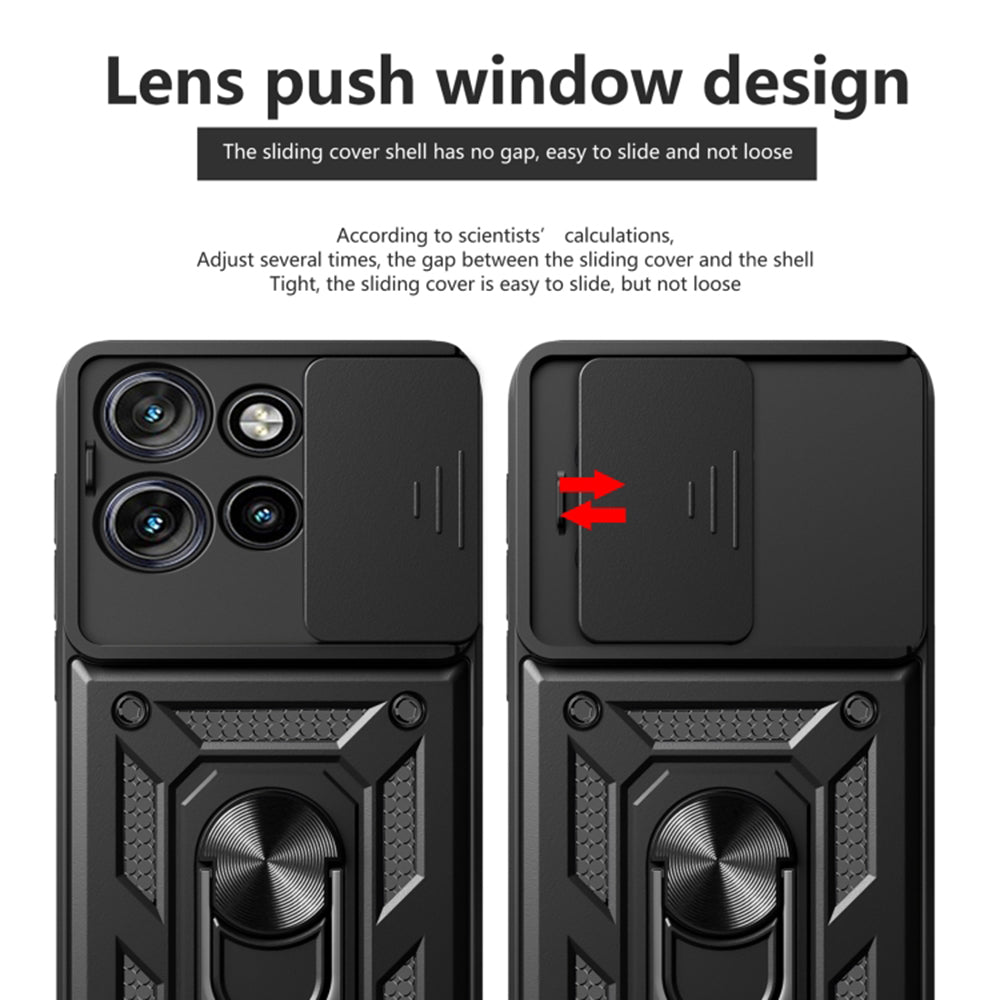 Husa de protectie Techsuit CamShield Series compatibil cu Motorola Edge 50 Neo / Edge 60 Neo / Motorola ThinkPhone 25, Negru