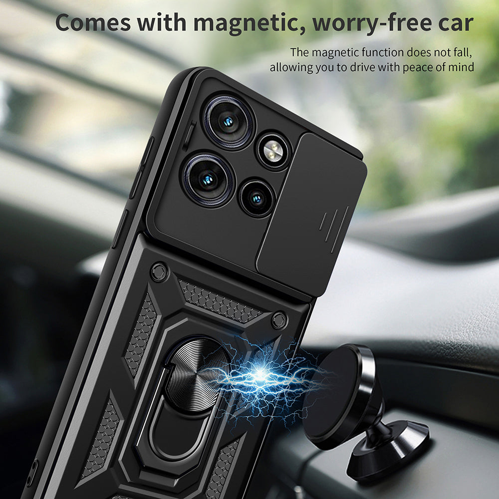 Husa de protectie Techsuit CamShield Series compatibil cu Motorola Edge 50 Neo / Edge 60 Neo / Motorola ThinkPhone 25, Negru