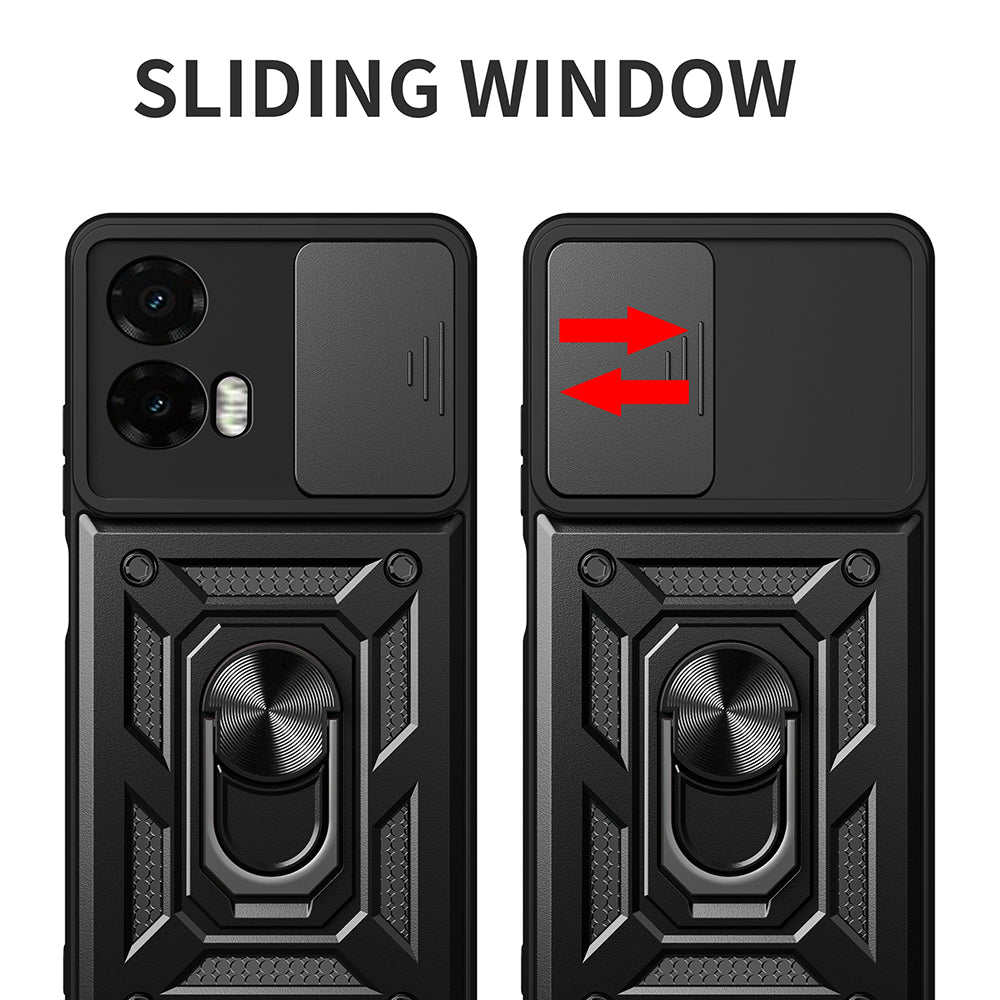 Husă Techsuit CamShield Series neagră pentru Motorola Moto G35
