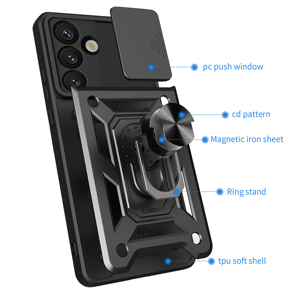 Husa de protectie Techsuit CamShield Series compatibil cu Samsung Galaxy S25, Negru