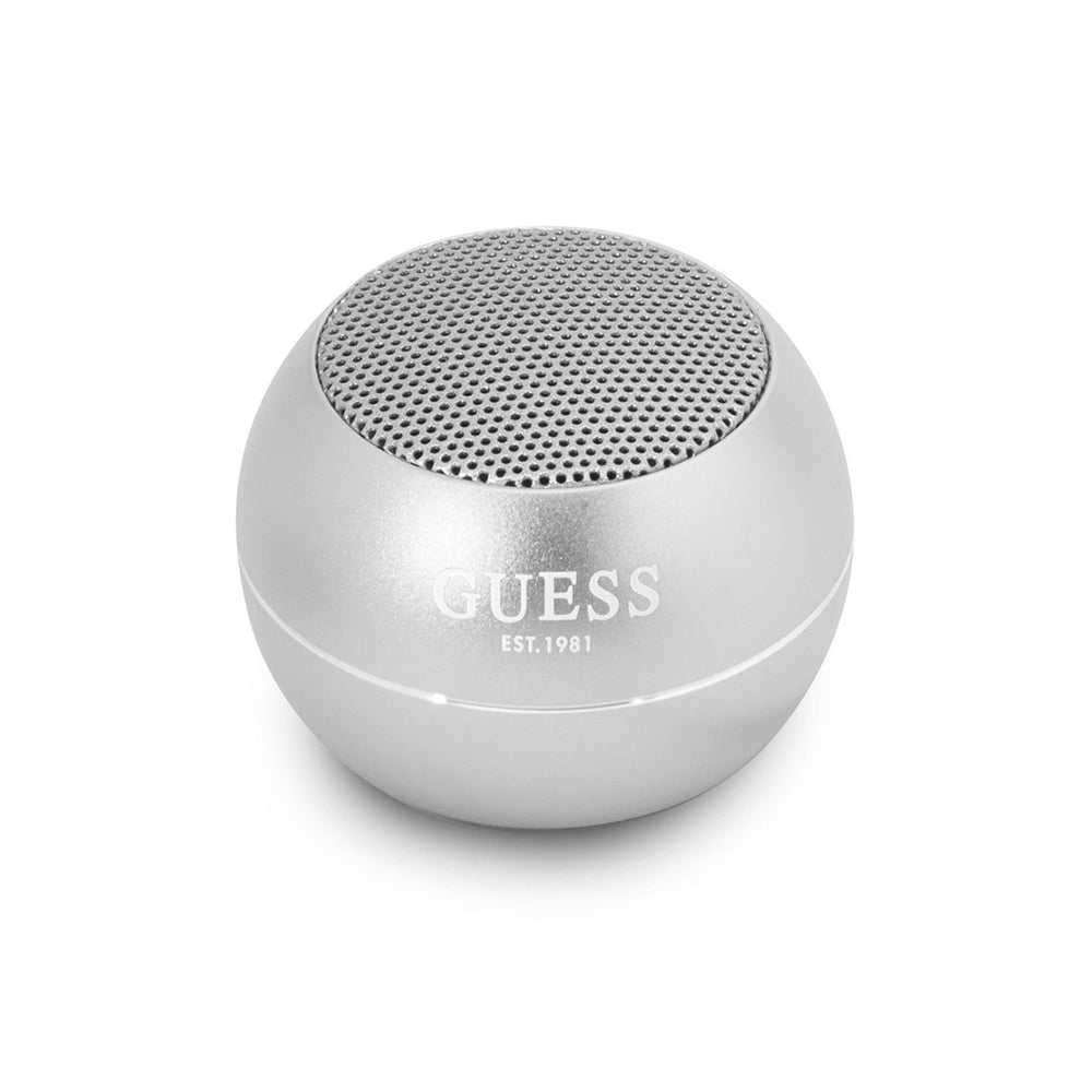 Casti Guess Wireless Mini Speaker (GUWSALGEG), Bluetooth 5.0, 3W, 300mAh, 4H, Gri