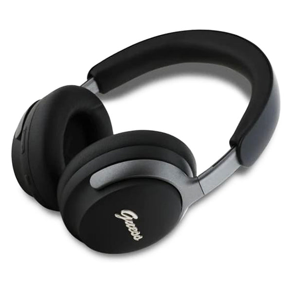 Casti Guess Wireless Metal Script Logo (GUBHC22PSFCSMK), Bluetooth, ANC, On-ear, Negru