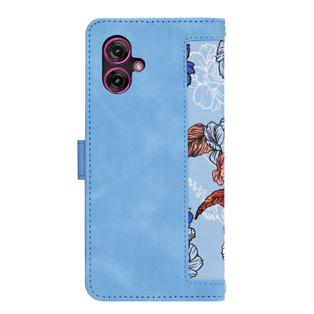 Husa de protectie Techsuit FlipCraft compatibil cu Motorola Moto G55, Vibrant Blue