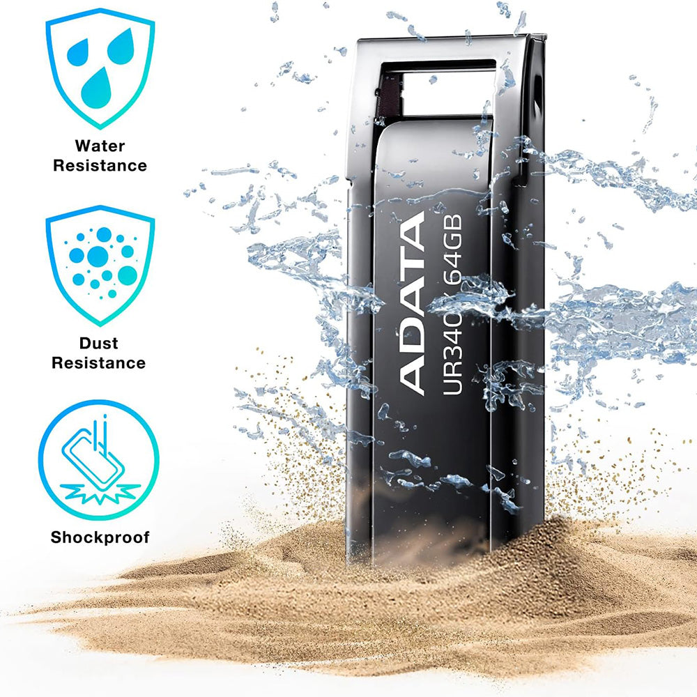 Stick Memorie Adata (AROY-UR340-64GBK), 64GB, USB 3.2, Negru