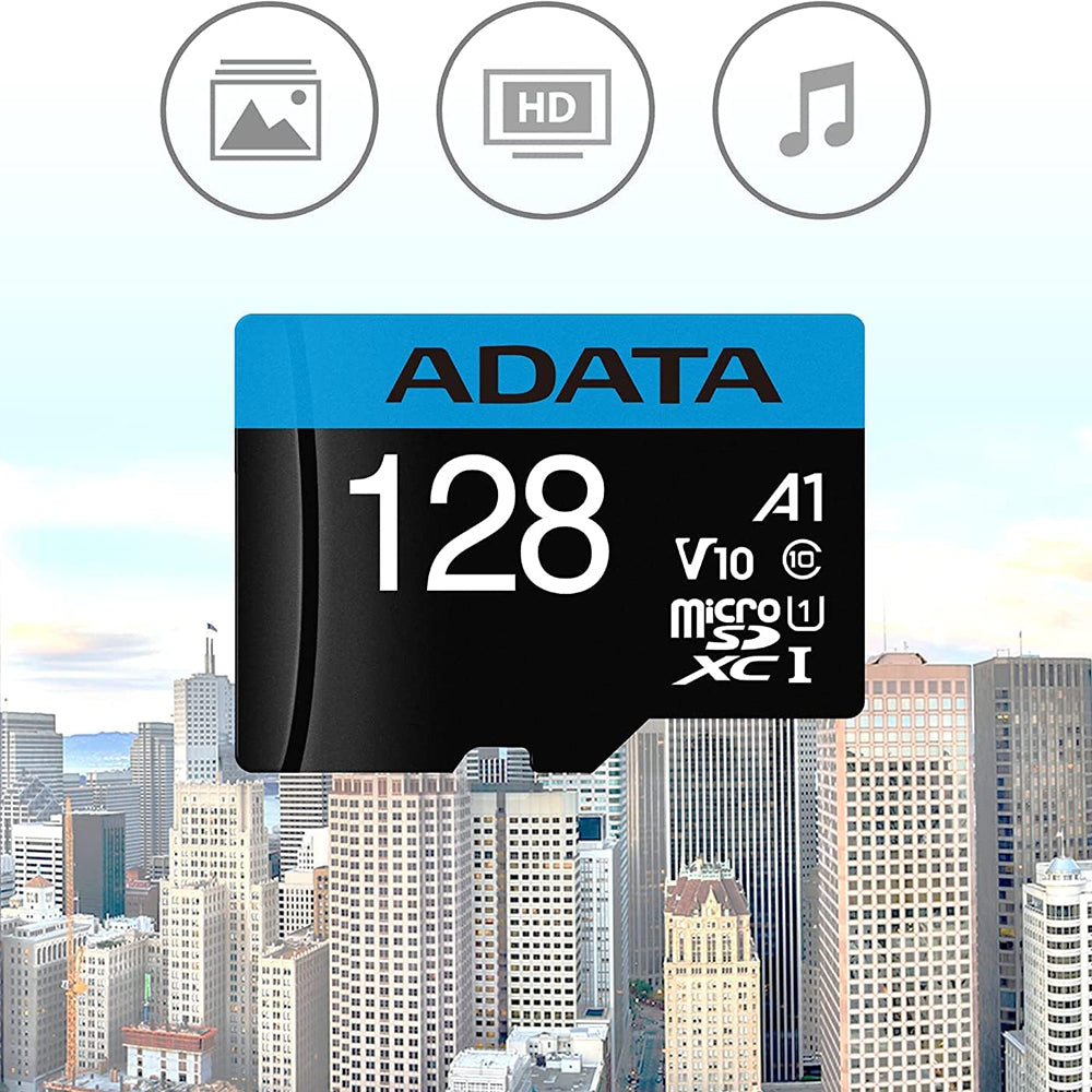 Card de memorie Adata MicroSDXC 128GB, Class 10, UHS-I U1, Negru
