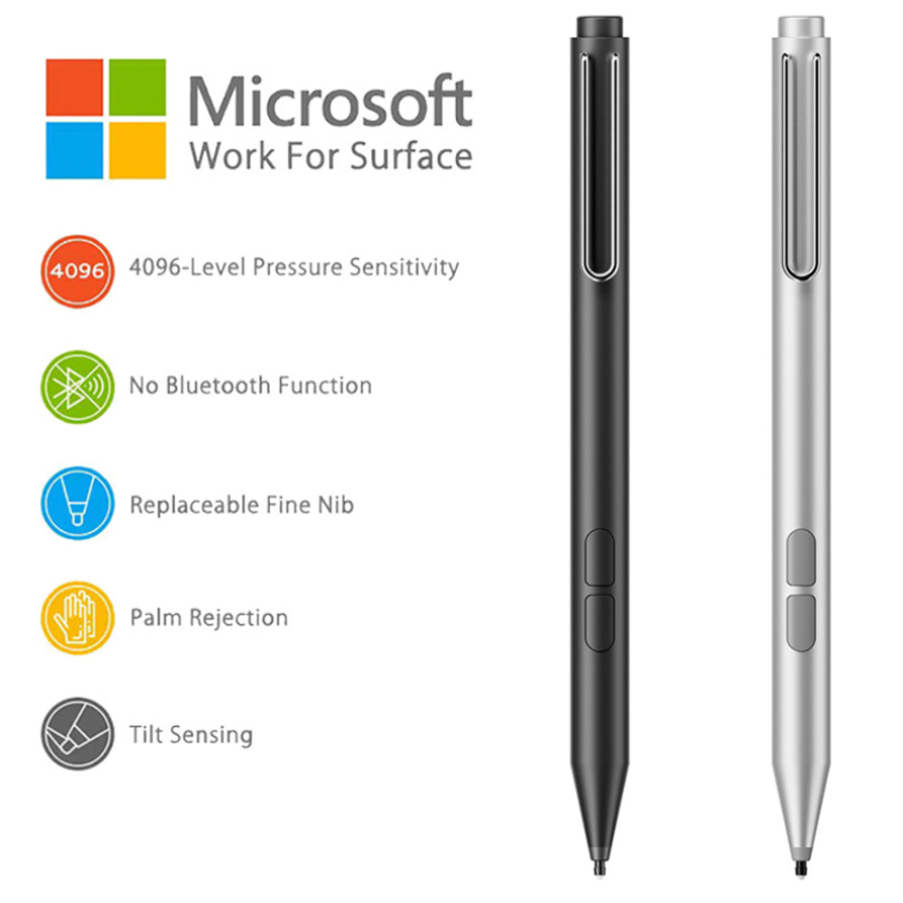 Stylus Techsuit Stylus Pen (F94S), for Microsoft Surface, Active, Educational Pen, Palm Rejection, AAAA Battery, MPP1.51, Negru