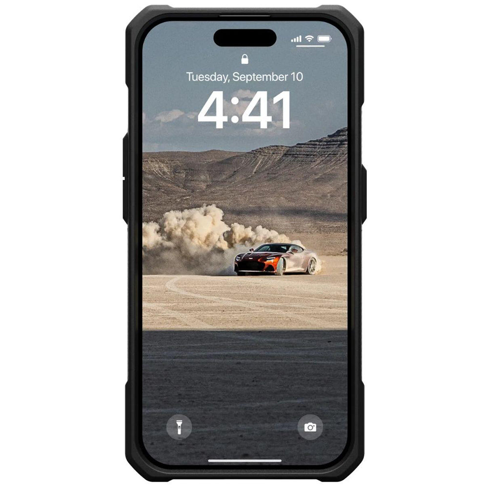 Husa de protectie UAG Monarch compatibil cu iPhone 15 Pro, Kevlar Element Green