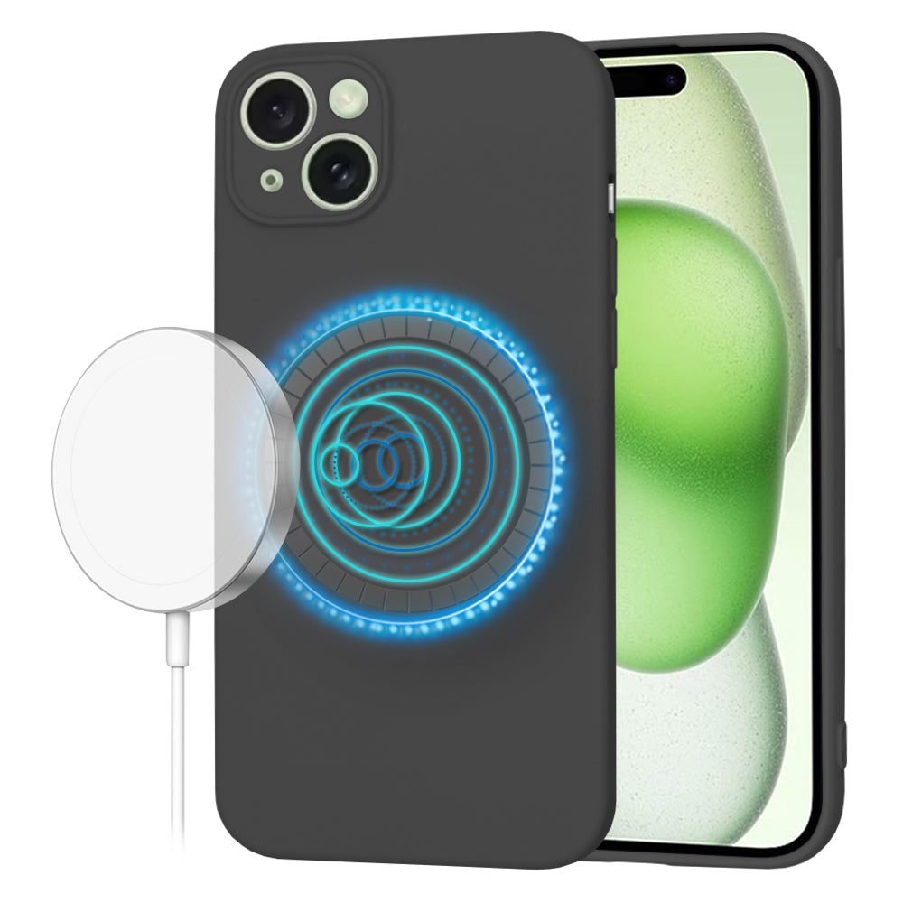 Husa de protectie Techsuit SoftFlex MagSafe compatibil cu iPhone 15 Plus, Negru
