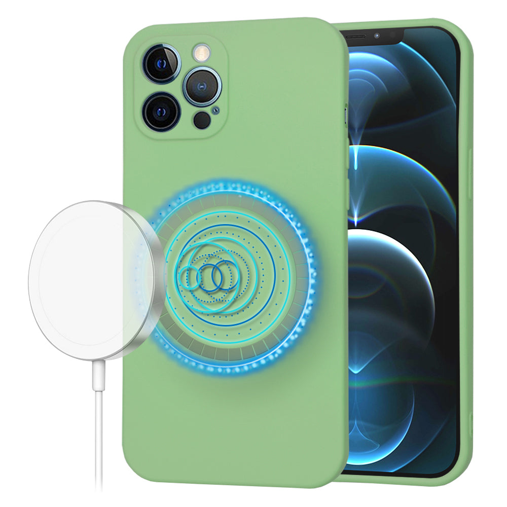 Husa de protectie Techsuit SoftFlex MagSafe compatibil cu iPhone 12 Pro Max, Verde Menta