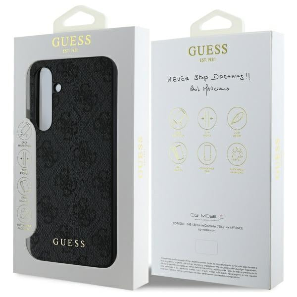 Husa de protectie Guess Hardcase 4G Classic (GUHCS24FEG4GFGR) compatibil cu Samsung Galaxy S24 FE, Gri