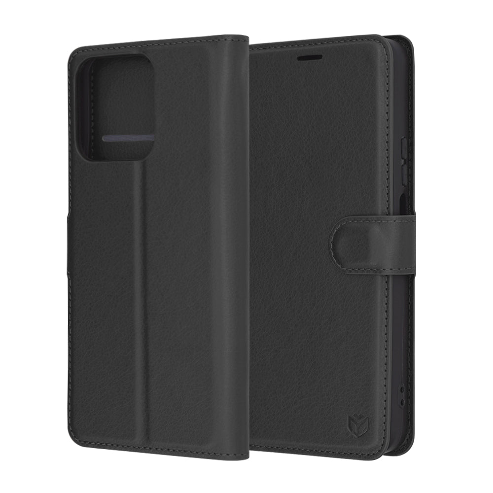 Husa de protectie Techsuit Leather Folio compatibil cu Honor 200 Smart / X7c, Negru