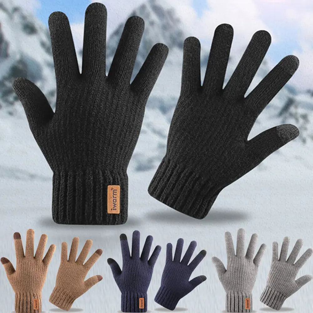 Iwarm Gloves (ST0016), from Alpaca Wool, Size 22cm, Gri