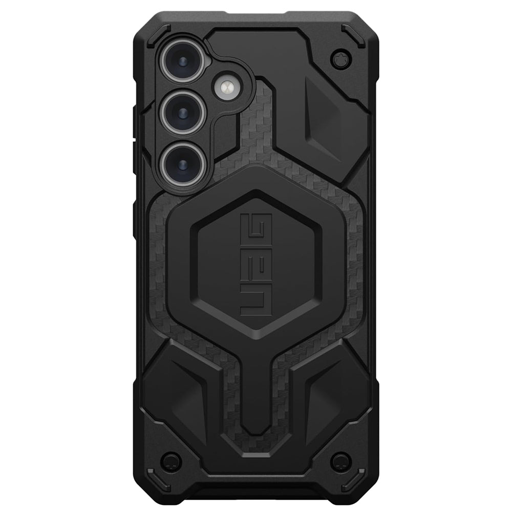 Husa de protectie UAG Monarch Pro MagSafe compatibil cu Samsung Galaxy S24, Carbon Fiber