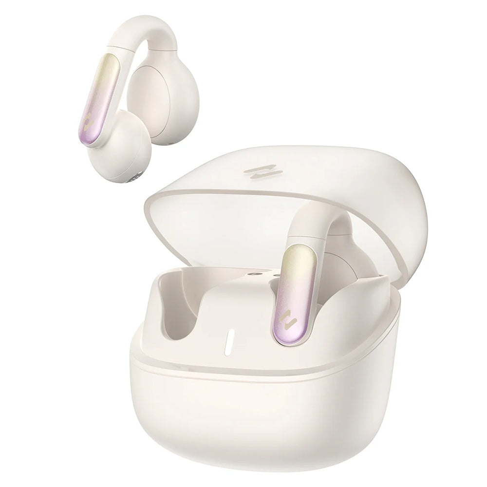 Casti Havit (TW980), for Sport, Open-Ear Clip, with Microphone, Bluetooth 5.3, TWS, USB-C, 400mAh, Bej