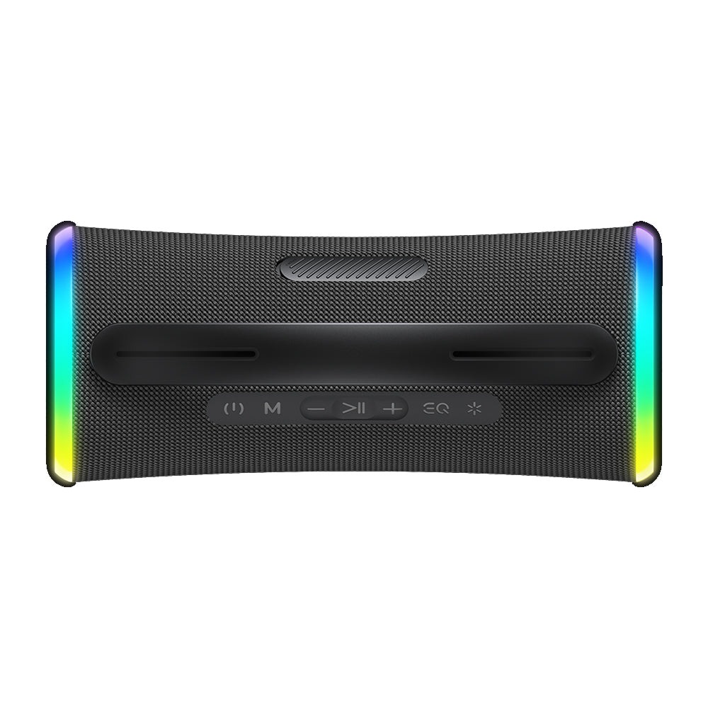 Casti Havit Wireless Speaker (SK834BT), Type-C, Bluetooth 5.3, TWS, TF, FM, USB, RGB Lights, IPX6, 4000mAh, Negru