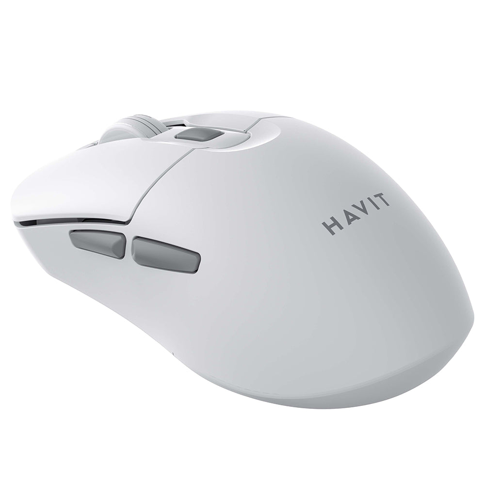 Tastatura/Mouse Havit Wireless Mouse (MS59WB), 2.4GHz, 800/1200/1600 DPI, ABS, PC, AA Battery, Alb