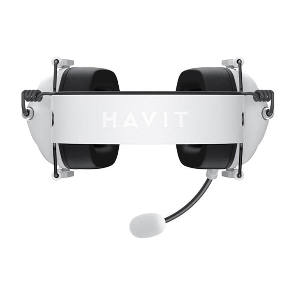 Casti Havit Gaming Headphones (H2033d) Foldable, Omnidirectional Microphone, 3.5mm Jack, White / Black