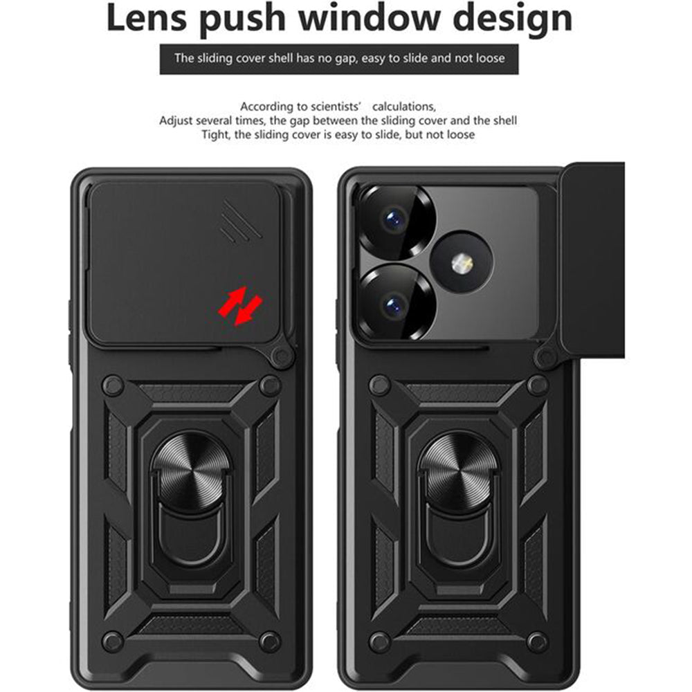 Husa de protectie Techsuit CamShield Series compatibil cu Xiaomi Redmi 13 / Poco M6 4G, Negru