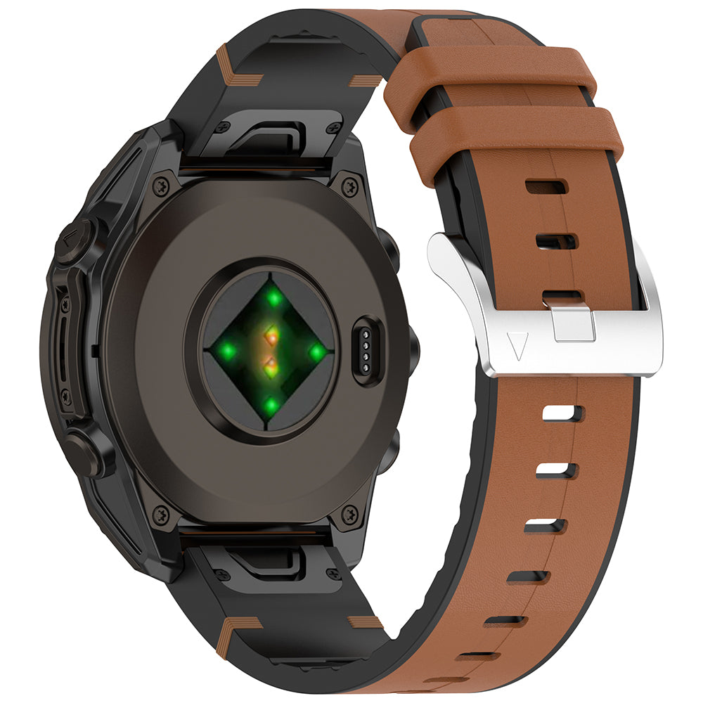 Curea smartwatch Techsuit Watchband QuickFit 22mm (W071) compatibil cu Garmin Fenix 5/5 Plus 6/6 Pro/7/Forerunner 935/945/970/Approach S60, Maro