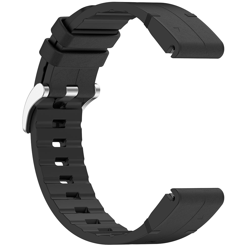 Curea smartwatch Techsuit Watchband QuickFit 26mm (W071) compatibil cu Garmin Fenix 3/3 HR/5X/5X Plus/6X/6X Pro/7X/7X Pro Solar, Negru