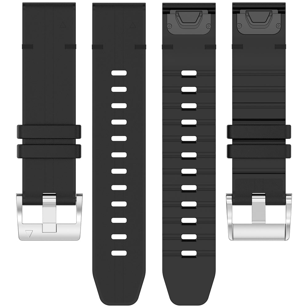 Curea smartwatch Techsuit Watchband QuickFit 26mm (W071) compatibil cu Garmin Fenix 3/3 HR/5X/5X Plus/6X/6X Pro/7X/7X Pro Solar, Negru