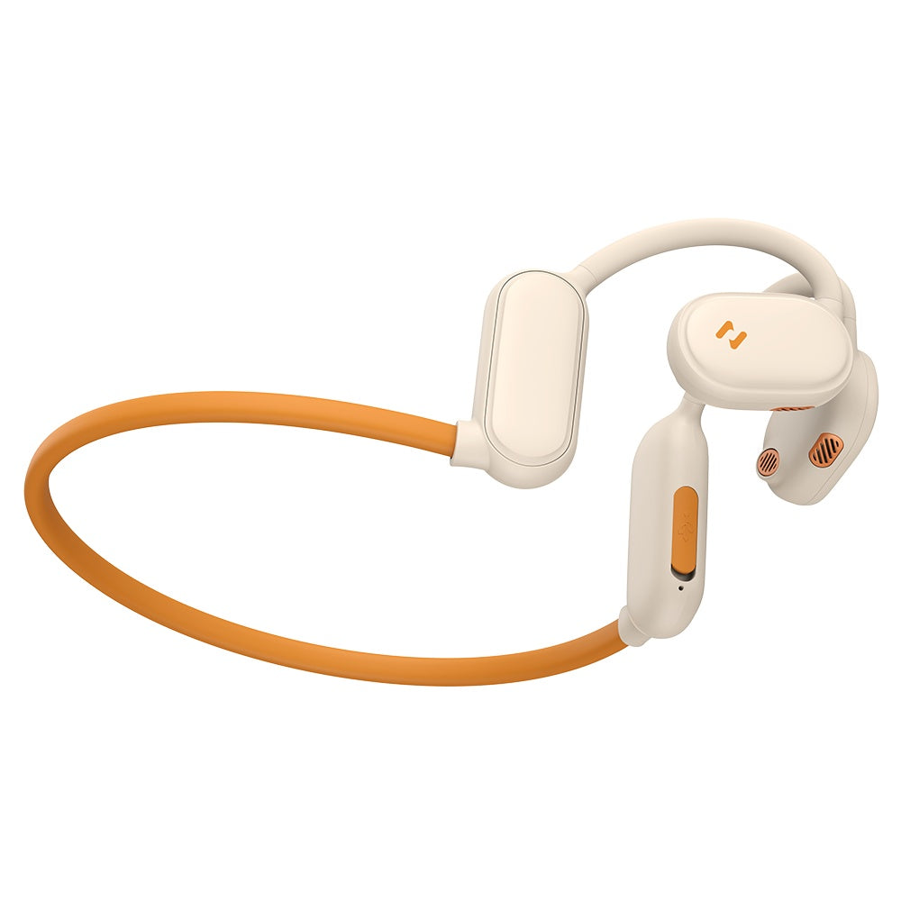 Casti Havit Bluetooth Earphones Freego Pro (E553BT), for Sport, Bluetooth, Type-C, AI Call Noise Cancellation, 110mAh, Bej