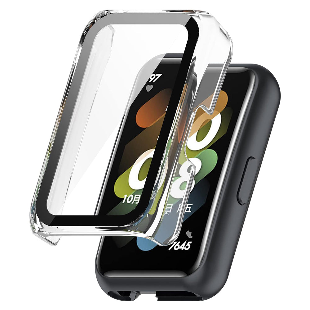Folie de protectie smartwatch Techsuit Defense360 Pro + Screen Protector compatibil cu Huawei Band 8 / 9, Transparent
