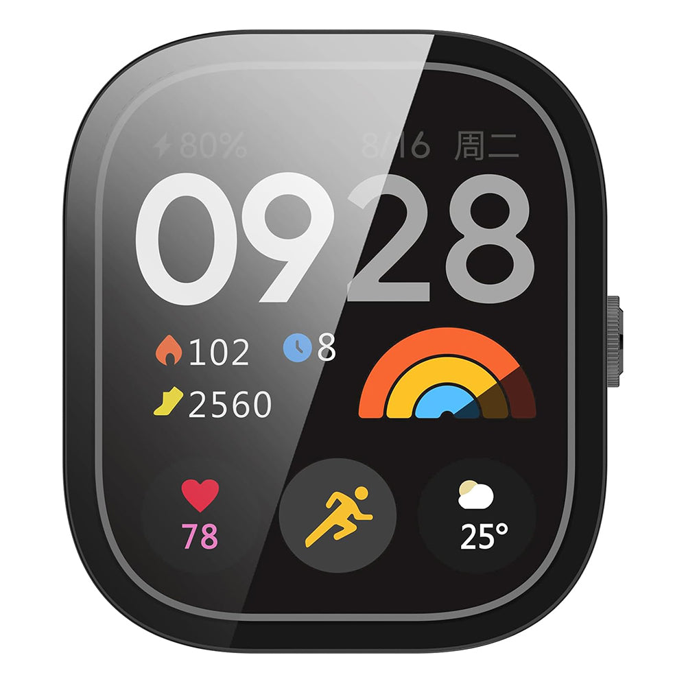 Folie de protectie smartwatch Techsuit Defense360 Pro + Screen Protector compatibil cu Xiaomi Redmi Watch 4, Negru