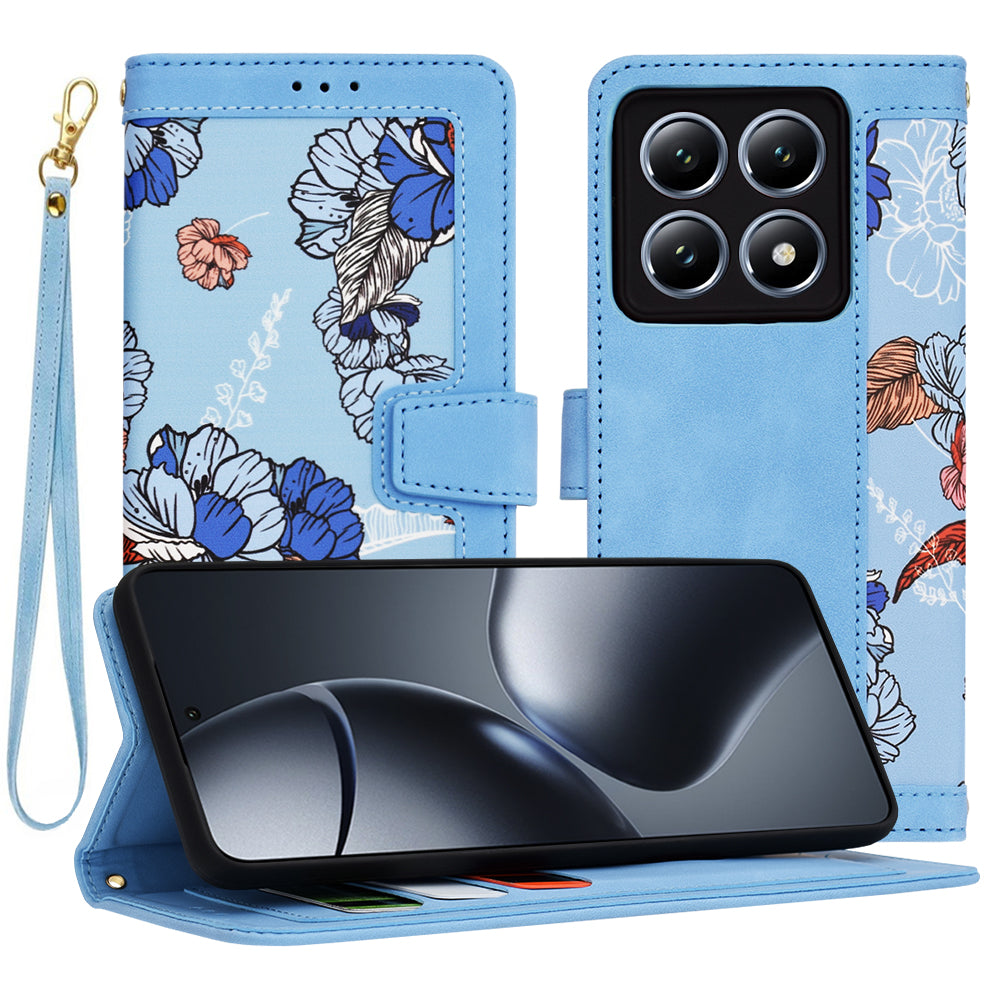 Husa de protectie Techsuit FlipCraft compatibil cu Xiaomi 14T Pro, Vibrant Blue