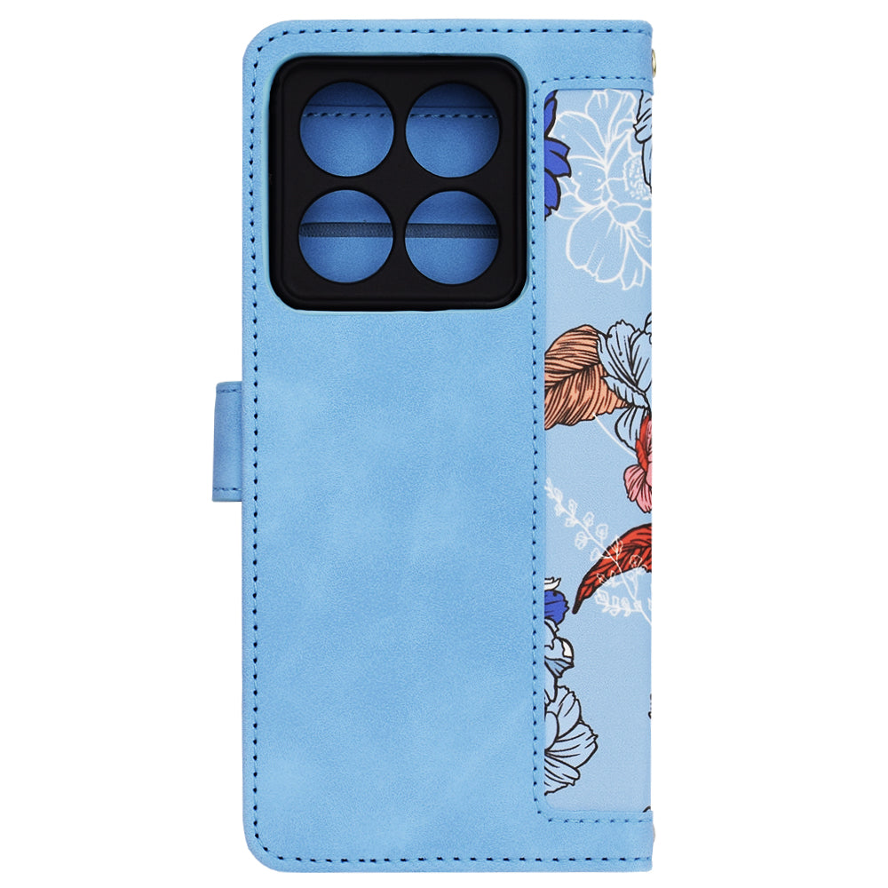 Husa de protectie Techsuit FlipCraft compatibil cu Xiaomi 14T Pro, Vibrant Blue