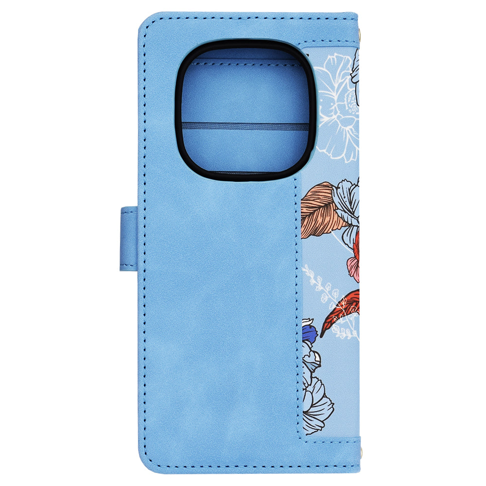 Husa de protectie Techsuit FlipCraft compatibil cu Xiaomi Redmi Note 14 Pro 5G / Poco X7, Vibrant Blue