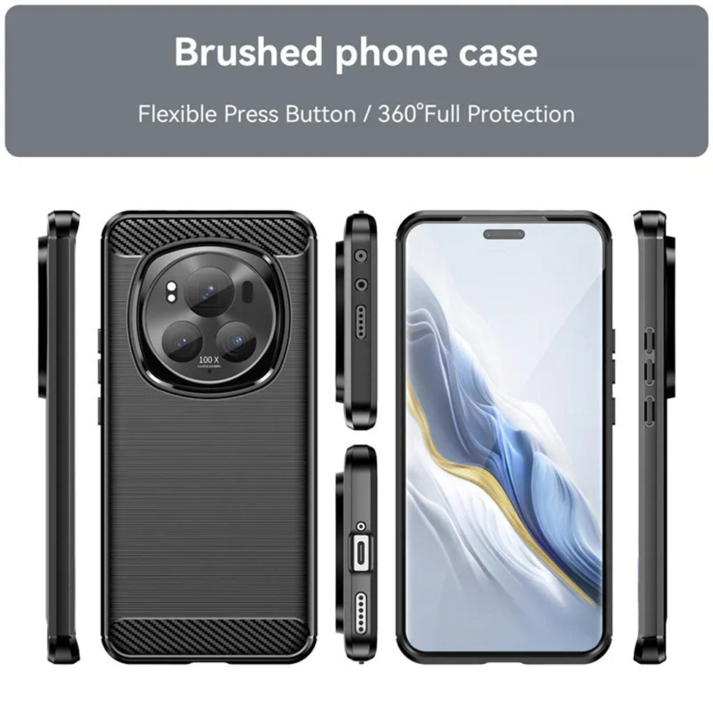 Husa de protectie Techsuit Carbon Silicone compatibil cu Xiaomi 15 Pro, Negru