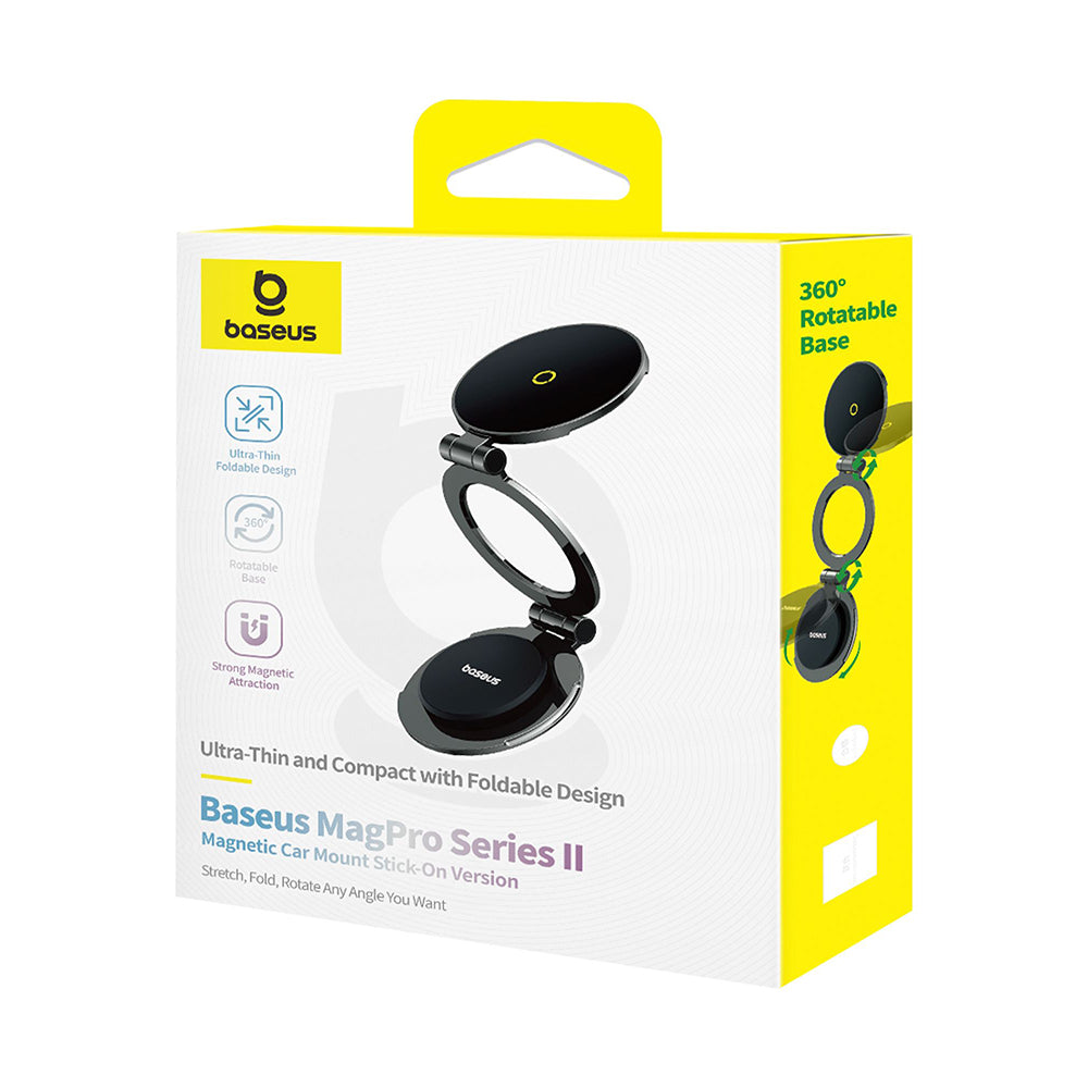 Suport Auto Baseus MagPro Series II (C40172900121-00), Magnetic, 360°, Negru