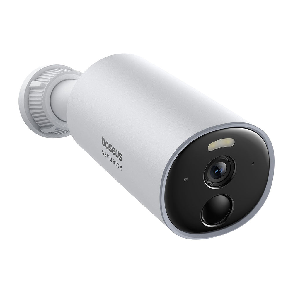 Baseus Outdoor Camera Security B1 (S0SV002130), 2K, 8GB, Two-way Talk, Night Vision, IP67, 7.800mAh, Alb