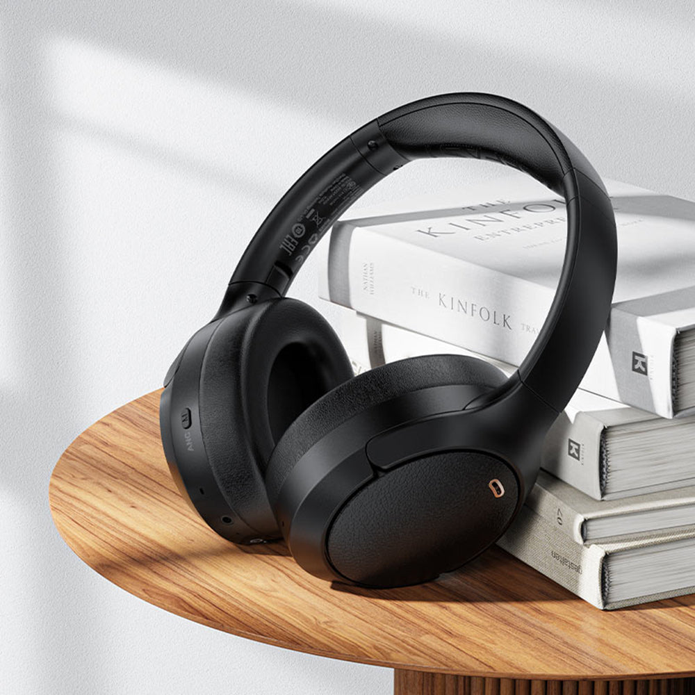 Casti Acefast Wireless Headset (H6), Type-C, Bluetooth 5.3, Active Noise Reduction, IPX4, 500mAh, Hi-Fi Sound, Negru