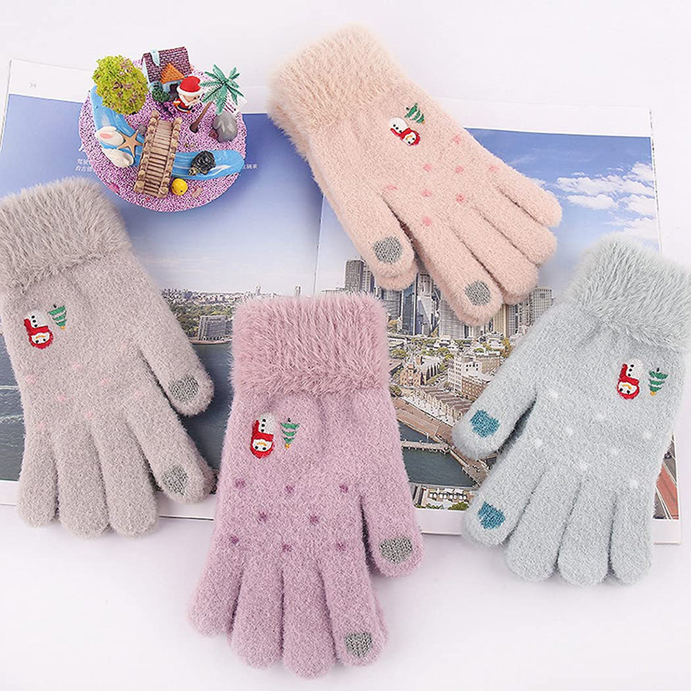 Techsuit Gloves (ST0011), from Mink Fur, Size 21cm, Bej