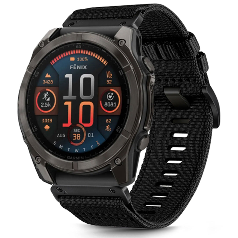 Curea smartwatch Techsuit Watchband QuickFit 26mm (W070) compatibil cu Garmin Fenix 3/3 HR/5X/5X Plus/6X/6X Pro/7X/7X Pro Solar, Obsidian Black