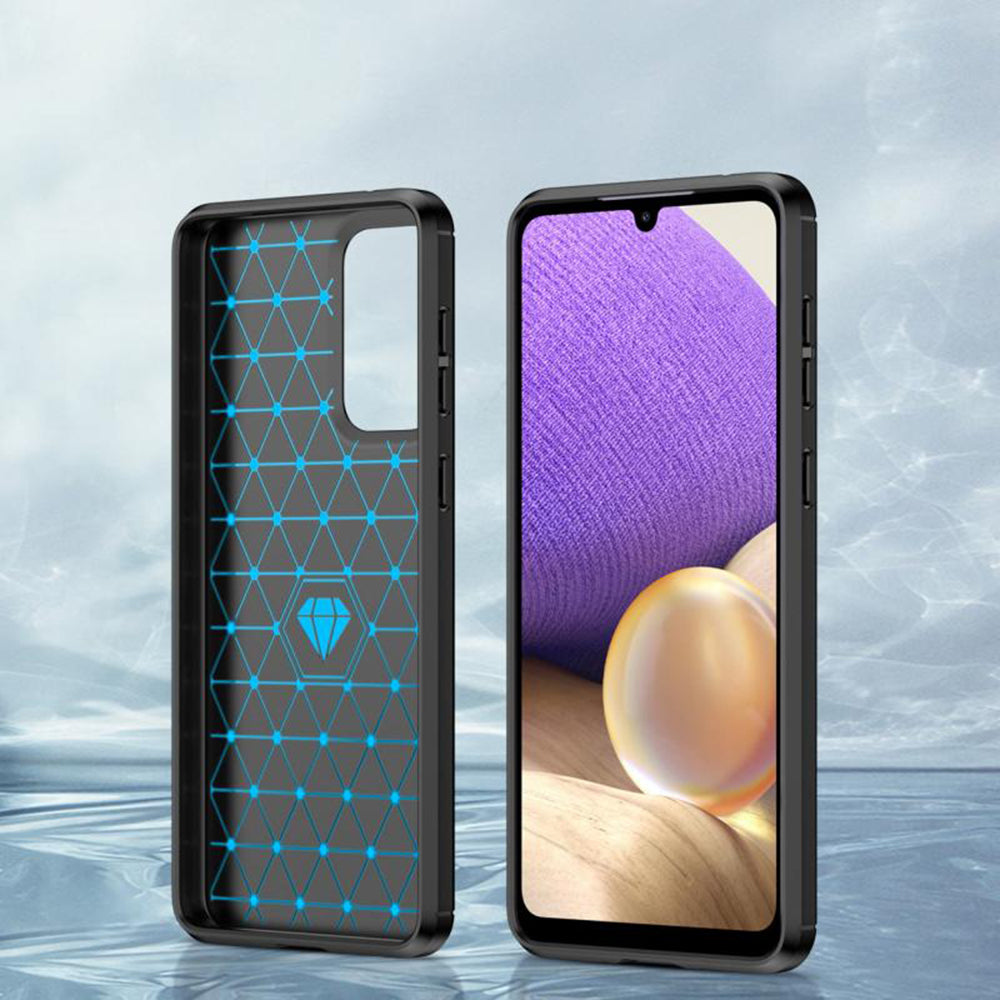 Husa de protectie Techsuit Carbon Silicone compatibil cu Samsung Galaxy A23 4G / A23 5G, Negru