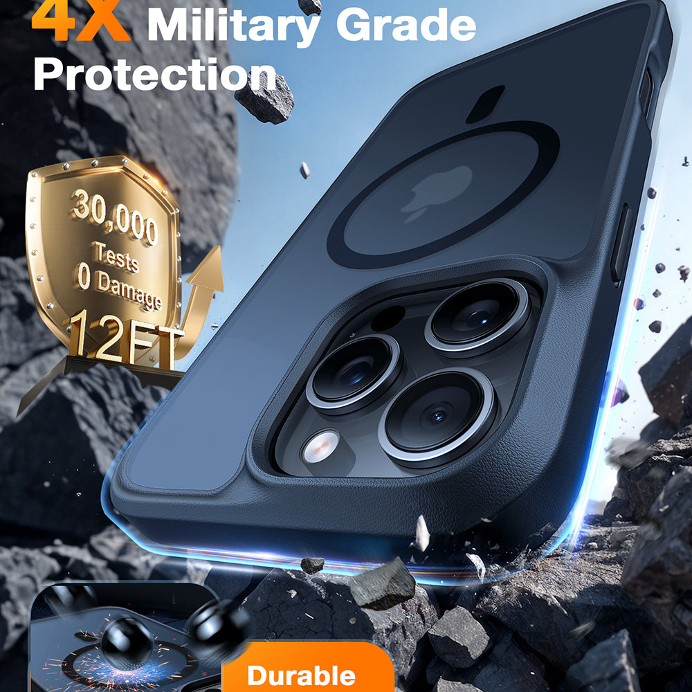 Husa de protectie Torras Guardian Magnetic compatibil cu iPhone 16 Pro Max, Negru