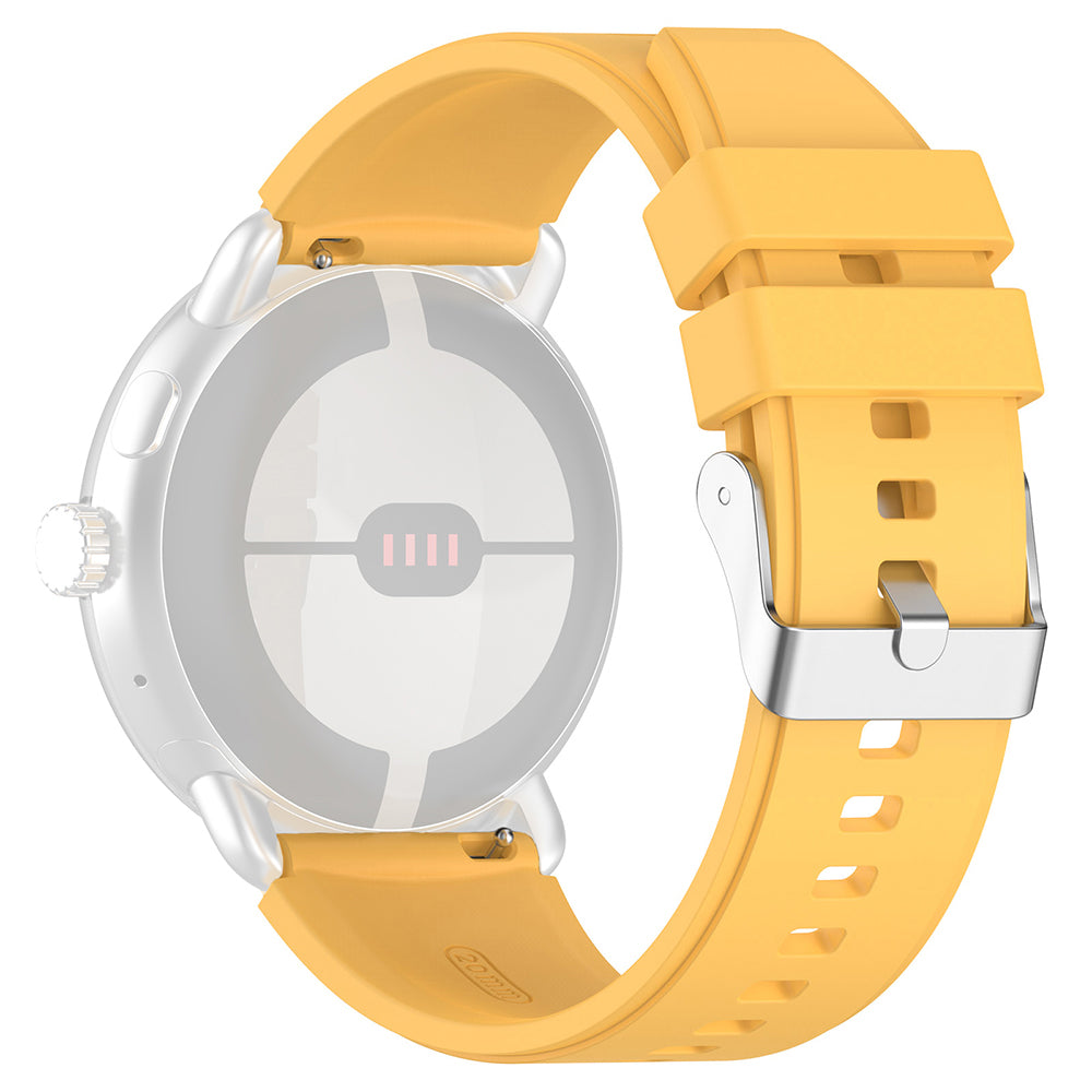 Curea smartwatch Techsuit Watchband 20mm (W026) compatibil cu Samsung Galaxy Watch 4/5/Active 2, Huawei Watch GT 3 (42mm)/GT 3 Pro (43mm), Galben