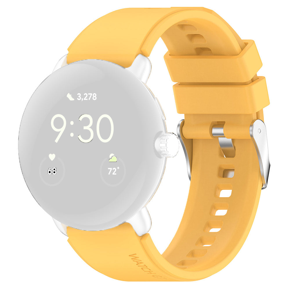 Curea smartwatch Techsuit Watchband 20mm (W026) compatibil cu Samsung Galaxy Watch 4/5/Active 2, Huawei Watch GT 3 (42mm)/GT 3 Pro (43mm), Galben