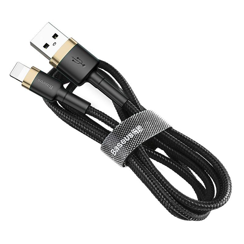 Cablu Baseus Cafule (CALKLF-CV1), USB to Lightning, 1.5A, 2m, Auriu Black