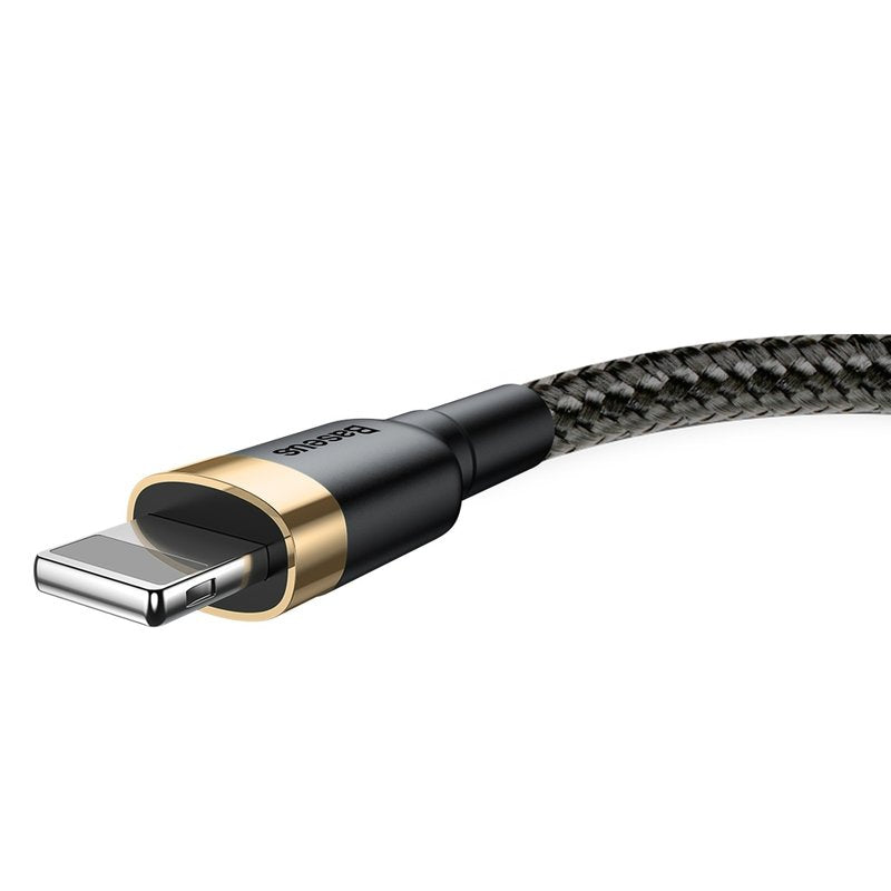 Cablu Baseus Cafule (CALKLF-CV1), USB to Lightning, 1.5A, 2m, Auriu Black