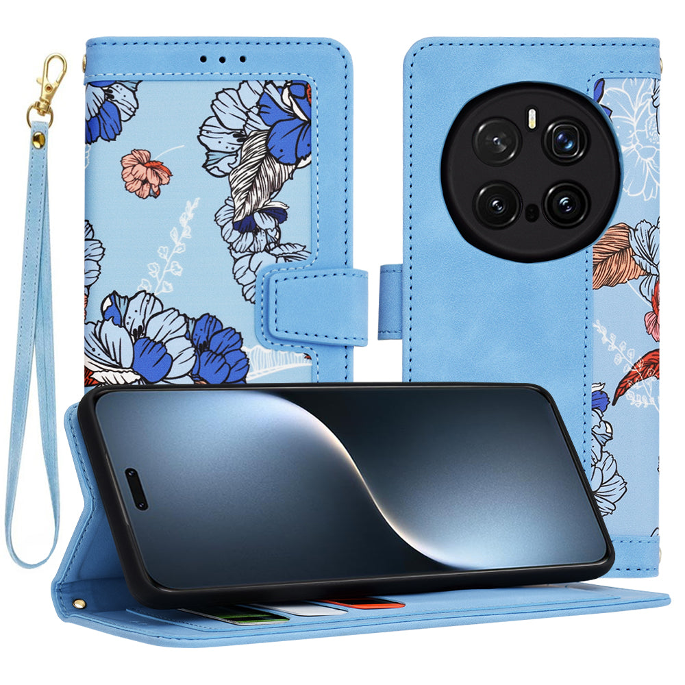 Husa de protectie Techsuit FlipCraft compatibil cu Honor Magic7 Pro, Vibrant Blue